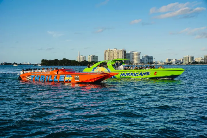 a small boat in a body of water