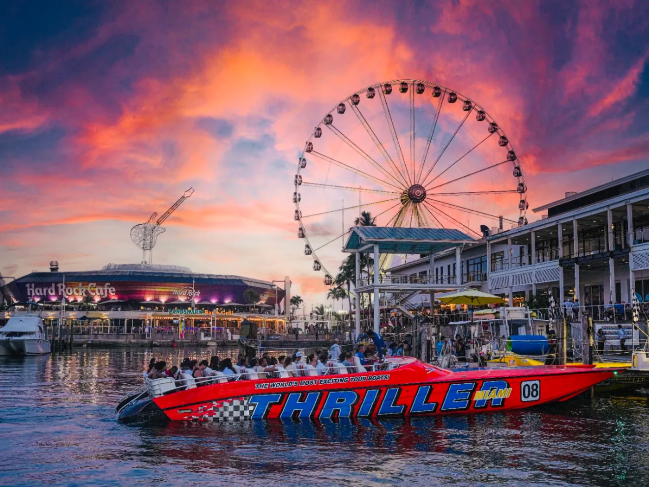 a small boat in a large body of water
